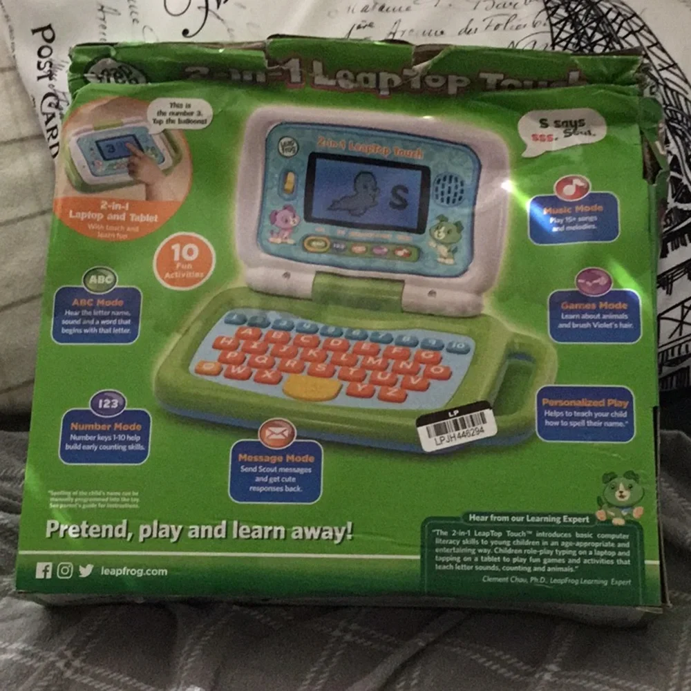 Leap Frog 2-In-1 Leap Top Touch Pad new